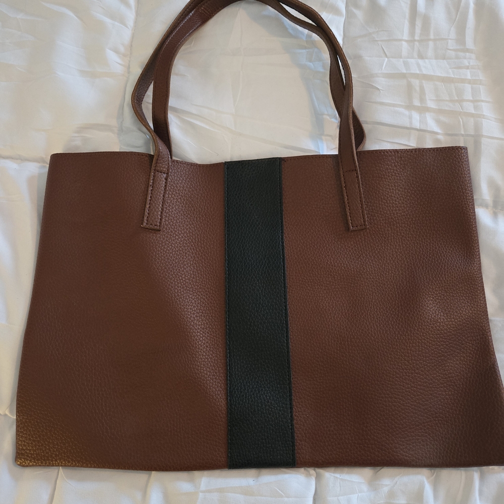 Brown and Black Tote Bag